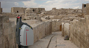 Surveying the architecture of the citadel of Aleppo using a laser scanner © HTW Berlin Surveying the architecture of the citadel of Aleppo using a laser scanner