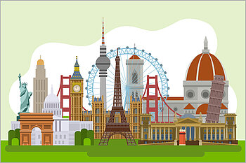 Landmarks around the world