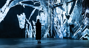 Expanded Animation Projektion des Projekts „The Space Between“ im Kunstkraftwerk Leipzig © Emilia Gentis, Peter Schaub & Charlotte Tritt Expanded Animation Projektion des Projekts „The Space Between“ im Kunstkraftwerk Leipzig © Emilia Gentis, Peter Schaub & Charlotte Tritt