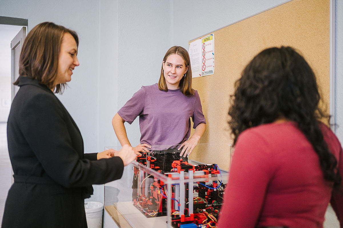 Studierende im Austausch