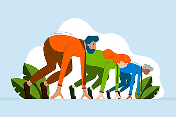 Bewerbung für das HTW Foundation-Programm; Grafik: iStock