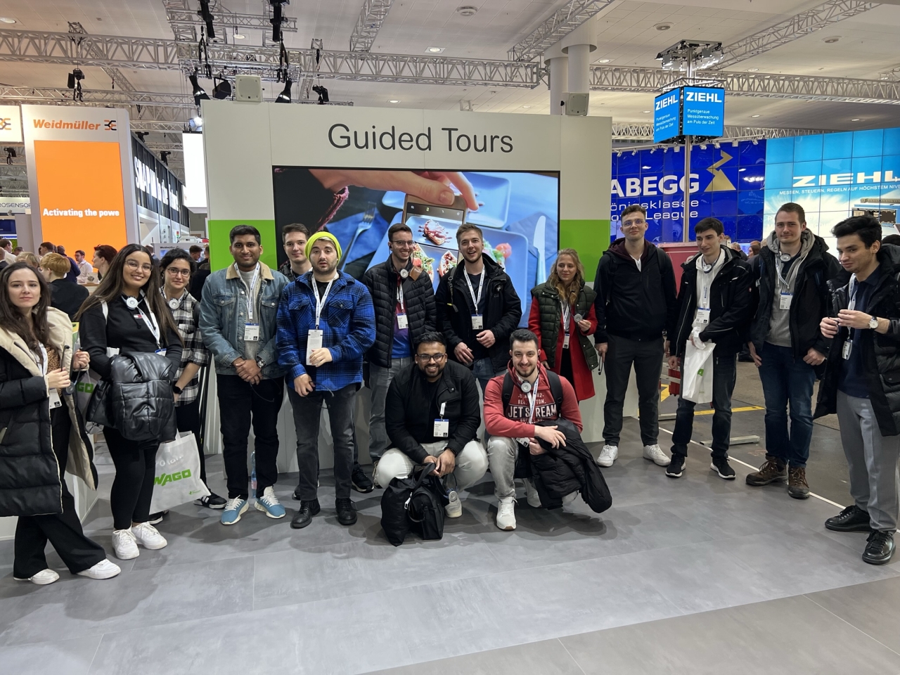 Gruppenfoto auf der Hannover Messe