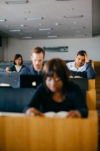 Students in a lecture room