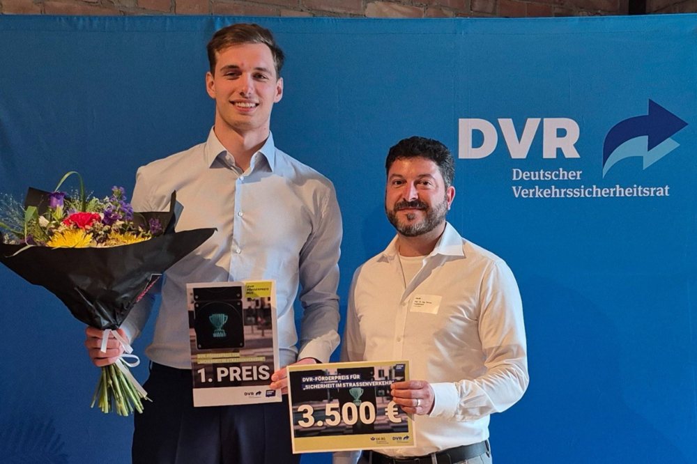 Till Krebs und Darius Friedemann bei der Preisverleihung
