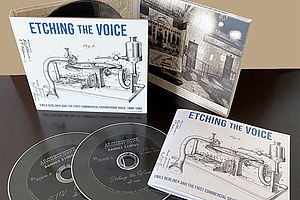 CD-Cover und CD "Etching the Voice"