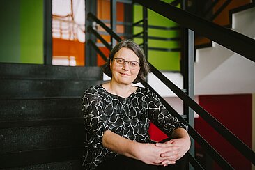 Porträt von Annabella Rauscher-Scheibe © HTW Berlin/Alexander Rentsch