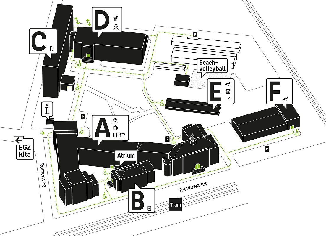 Campus Map Treskowallee Campus