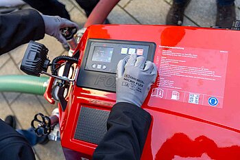 Eine Pumpe der Feuerwehr