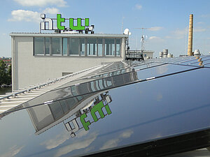 Solar cells on the Wilhelminenhof Campus 