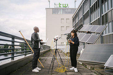 Studierende der Regenerativen Energien © HTW Berlin/Alexander Rentsch