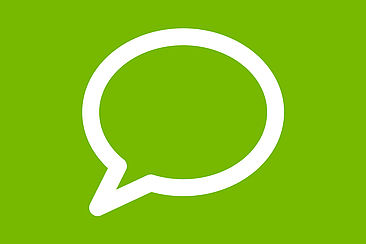 Piktogramm: Sprechblase Piktogramm: Sprechblase