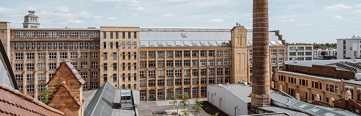 Blick über die Dächern am Campus Wilhelminenhof