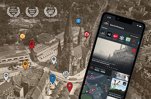 Die berlinHistory App | Screenshot © BerlinHistory e