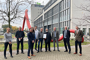 Übergabe des „Maschinenhaus-Zertifikats“ an der HTW Berlin © HTW Berlin 