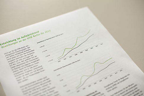 Papier mit Statistiken