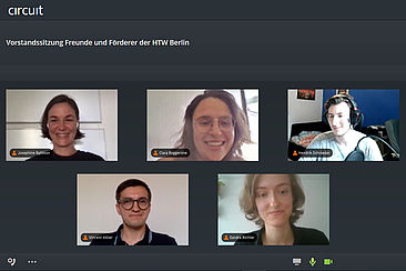 Screenshot der digitalen Preisverleihung © HTW Berlin Screenshot der digitalen Preisverleihung © HTW Berlin