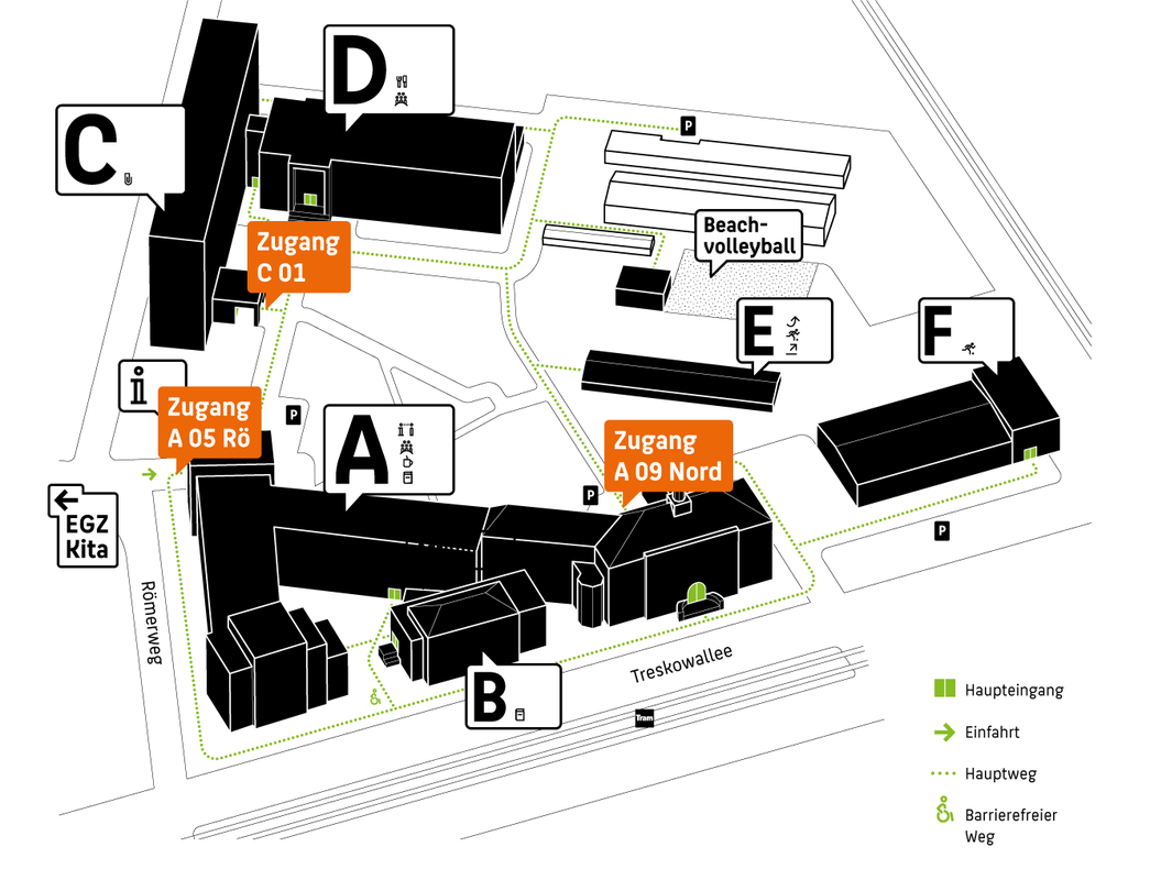 Lageplan Treskowallee