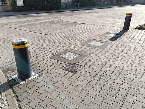 Versenkbare Poller © Susann Ullrich