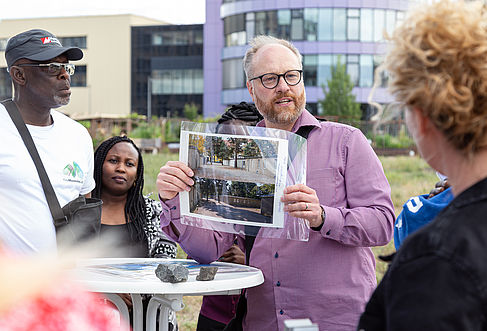 Prof. Dr. Tobias Nettke beim Workshop an der HTW Berlin im Juni 2022 © Isabel Alavarez/TheMuseumsLab2022