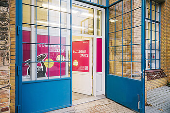 Eingang zum Maker Space © HTW Berlin-Alexander Rentsch Offene Tür