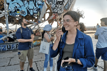 Teilnehmer*innen der Summer School 2024 auf dem Berliner Teufelsberg Teilnehmer*innen der Summer School 2024 auf dem Berliner Teufelsberg