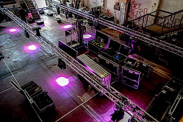 Bühnenaufbauten für den DPWK 2020 © Andy Barkowski Bühnenaufbauten für den DPWK 2020